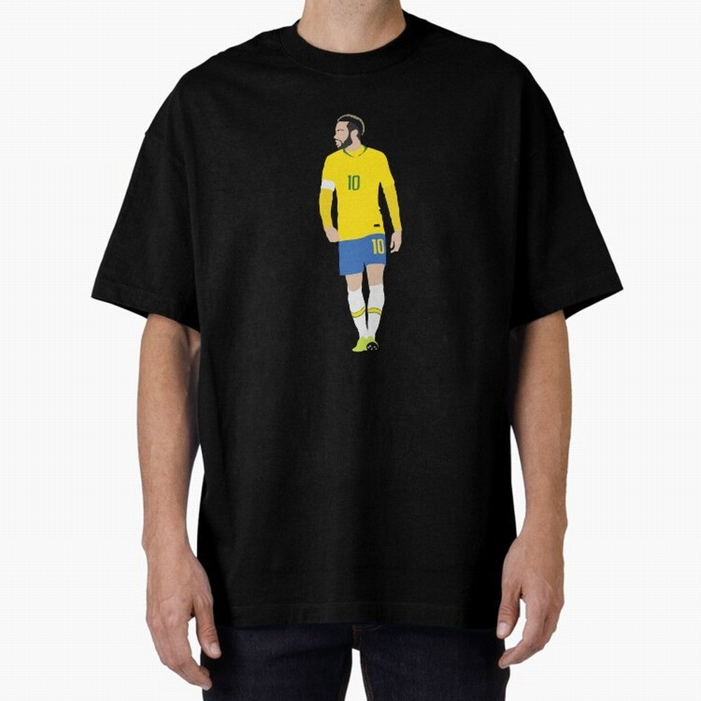 neymar brazil Oversized T-Shirt Celebrate Every Goal in FIFA World Cup 2026 Spirit, with Brazil, Portugal and Argentina, Haaland and Mbappe, Supporter Pride, Iconic Celebrations, Legendary Names and Global Match Day Energy; Created for Match Day
