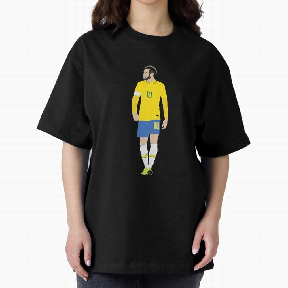 neymar brazil Oversized T-Shirt Celebrate Every Goal in FIFA World Cup 2026 Spirit, with Brazil, Portugal and Argentina, Haaland and Mbappe, Supporter Pride, Iconic Celebrations, Legendary Names and Global Match Day Energy; Created for Match Day
