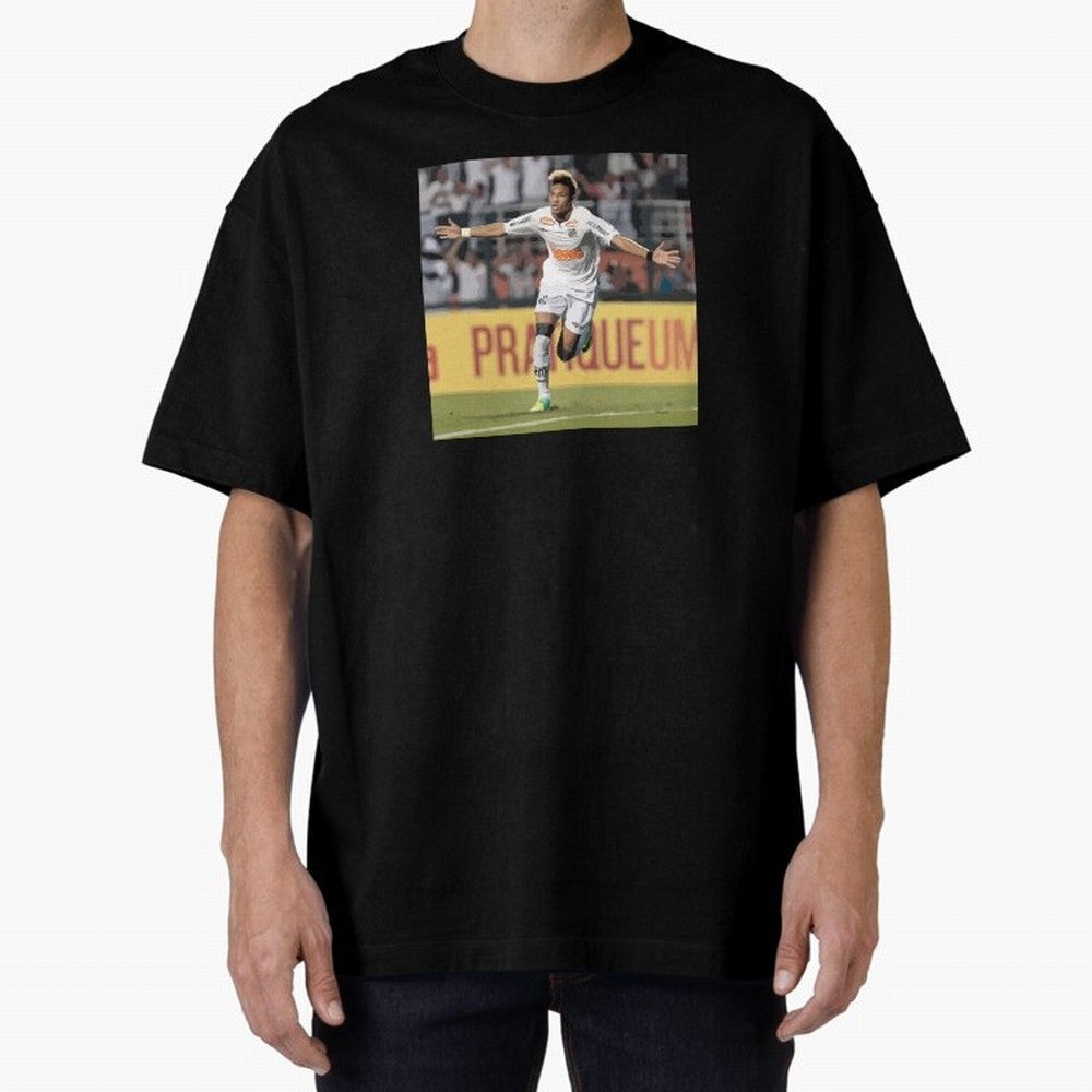 Neymar of Santos celebrating Classic T-Shirt Carry National Pride through Global Football Passion for FIFA World Cup 2026 Group Stage, Built around CR7 and Messi, Netherlands, Game Day Rituals, Football Legends, Country Pride and the Road to the