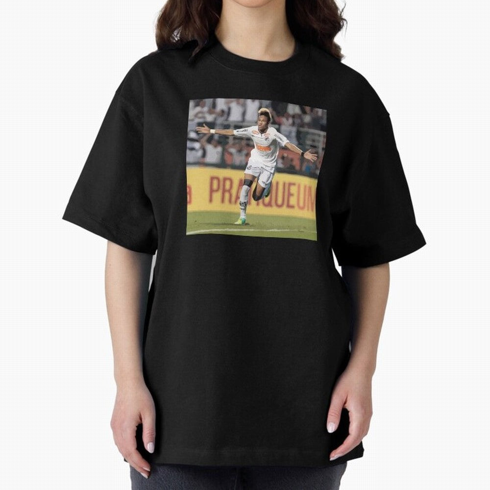 Neymar of Santos celebrating Classic T-Shirt Carry National Pride through Global Football Passion for FIFA World Cup 2026 Group Stage, Built around CR7 and Messi, Netherlands, Game Day Rituals, Football Legends, Country Pride and the Road to the