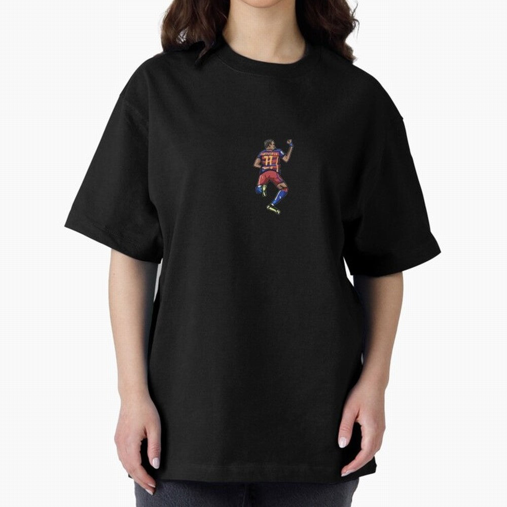 Neymar Jr, Barcelona Oversized T-Shirt Turn Football Passion into FIFA World Cup 2026 Group Stage Spirit, Filled with Spain, Messi, Champion Mindset, Group Stage Buzz, Knockout Tension and Passionate Fan Culture; Built for Supporters Chasing Trophy