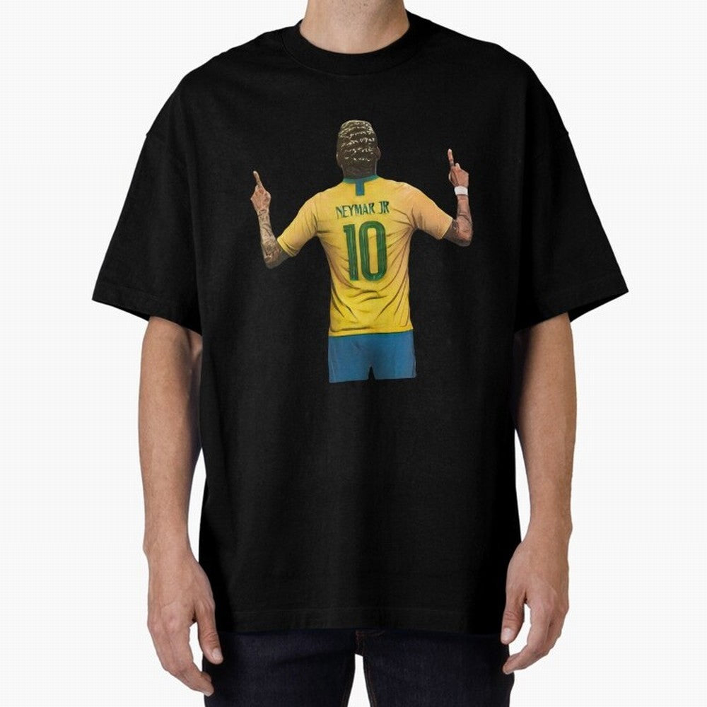 neymar jr Oversized T-Shirt Celebrate Supporters United by Global Football Passion for FIFA World Cup 2026 USA Canada Mexico, Filled with Cristiano Ronaldo, Haaland and CR7, England, France and Netherlands, Vintage Soccer Flavor, Modern Football