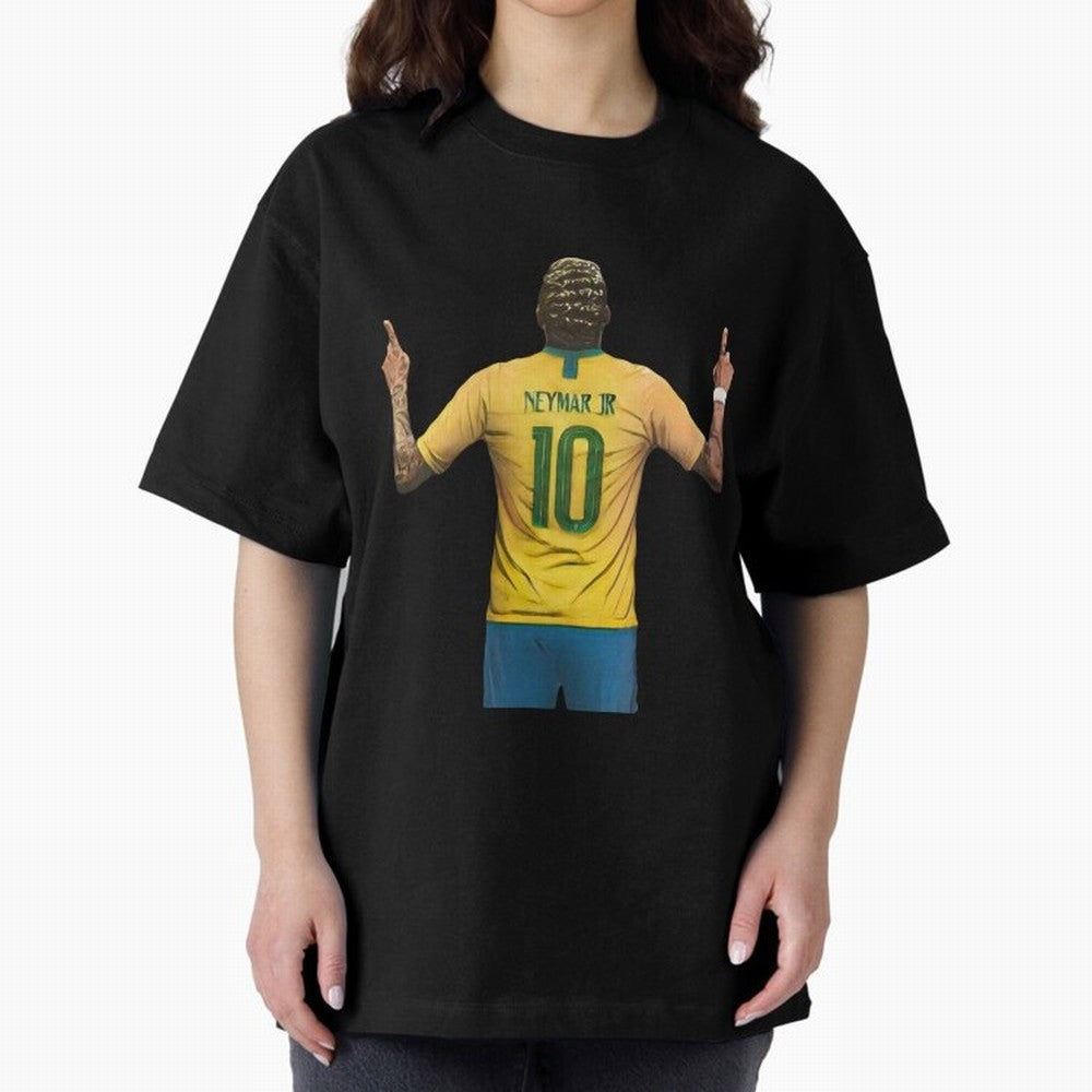 neymar jr Oversized T-Shirt Celebrate Supporters United by Global Football Passion for FIFA World Cup 2026 USA Canada Mexico, Filled with Cristiano Ronaldo, Haaland and CR7, England, France and Netherlands, Vintage Soccer Flavor, Modern Football