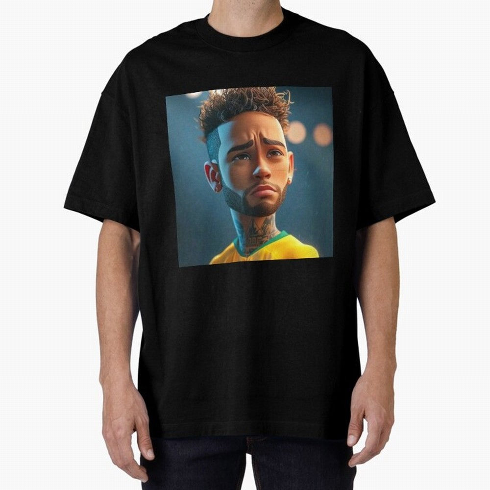 Neymar Jr cartoon picture Classic T-Shirt Join Global Football Passion for FIFA World Cup 2026 USA Canada Mexico, with Mbappe, England, France and Netherlands, Football Passion, Legendary Performances, Festival Vibes and Supporter Community; Made