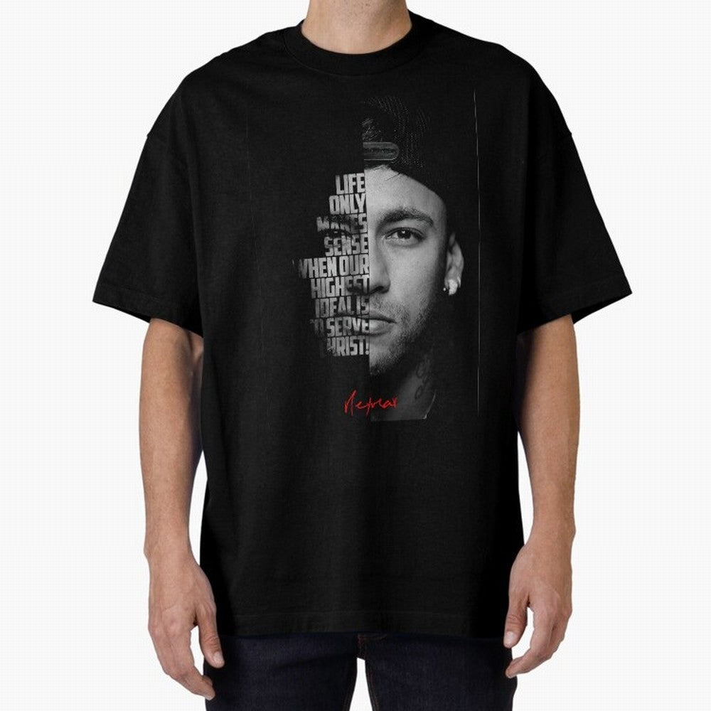 Black and white Neymar Jr quote. Classic T-Shirt Bring Trophy Dreams to Global Football Passion for FIFA World Cup 2026, with CR7 and Messi, England, Retro Football Energy, Iconic Rivalries, Trophy Chase Drama and Stadium Atmosphere; Made for