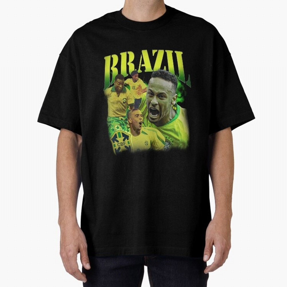 Neymar Brazil Vintage Essential T-Shirt Feel the Trophy Chase of the FIFA World Cup 2026 Group Stage Journey through Haaland and Mbappe Highlights, England, France and Netherlands Pride, Vintage Soccer Flavor, Modern Football Stars, National Flags