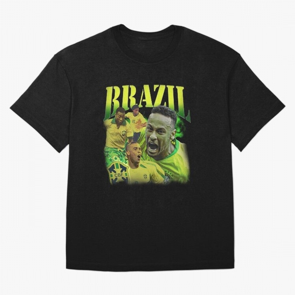Neymar Brazil Vintage Essential T-Shirt Feel the Trophy Chase of the FIFA World Cup 2026 Group Stage Journey through Haaland and Mbappe Highlights, England, France and Netherlands Pride, Vintage Soccer Flavor, Modern Football Stars, National Flags