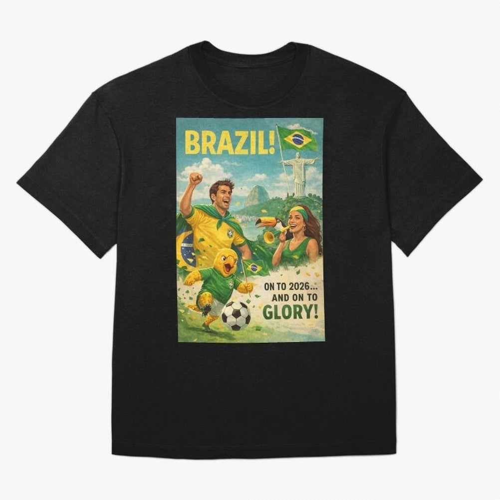 Brazil Rio de Janeiro Christ the Redeemer Sugarloaf Mountain FIFA World Cup 2026 Football Celebration Classic T-Shirt Celebrate Rivalries and Pride in FIFA World Cup 2026 Spirit, Inspired by England and Germany, Messi, CR7 and Mbappe, Champion