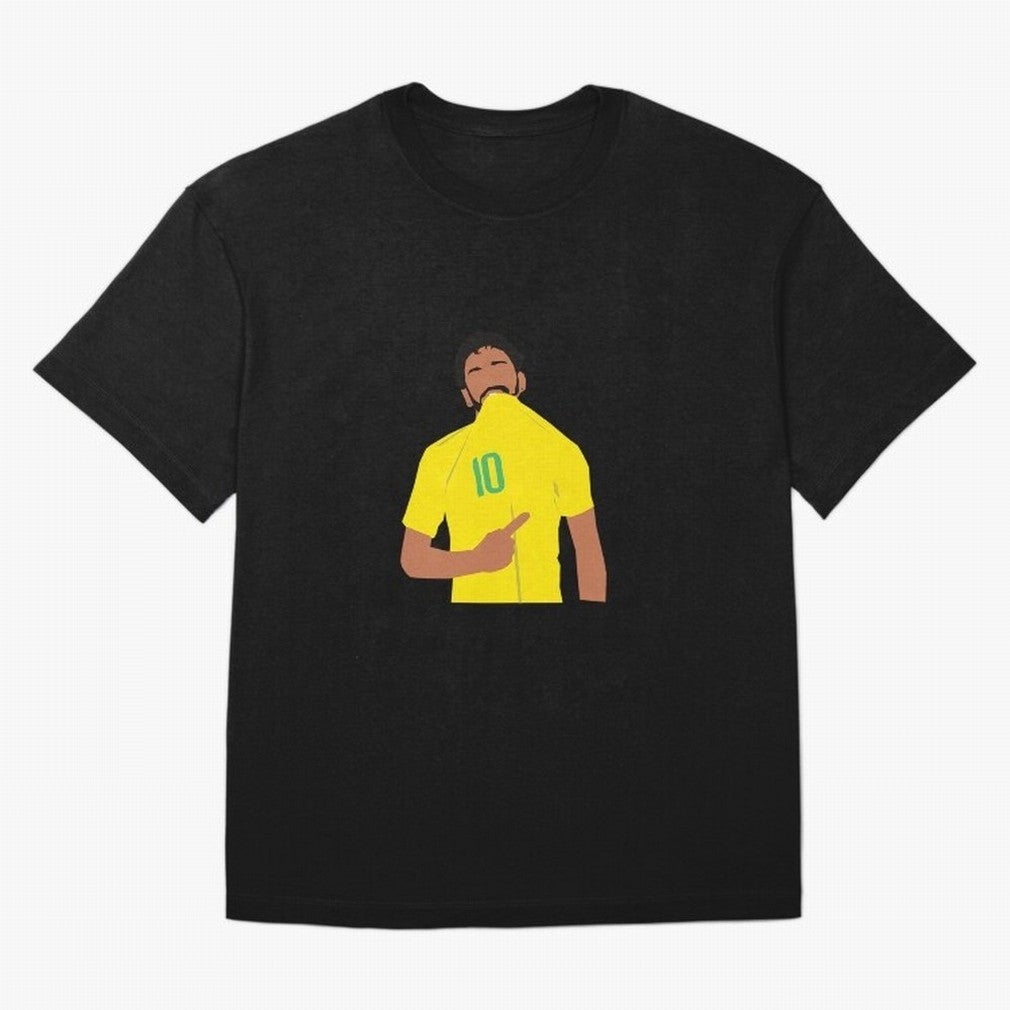 Neymar Jr Oversized T-Shirt Cheer for Global Football Passion for FIFA World Cup 2026 Group Stage, Driven by Haaland, Brazil, Portugal and Argentina, Championship Spirit, Famous Goals, Roaring Crowds and International Football Unity; Ideal for Fans