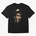 Young Neymar Illustration Oversized T-Shirt Carry the Dream of FIFA World Cup 2026 Group Stage Spirit, with Germany, Neymar, Championship Spirit, Famous Goals, Roaring Crowds and International Football Unity; Ideal for Football Dads, Football Moms,