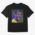 Neymar Poster Panting Art Brazilian Soccer Player Classic T-Shirt Show Championship Spirit for Global Football Passion for FIFA World Cup 2026, with Messi and Cristiano Ronaldo, England, France and Netherlands, Global Supporter Spirit, Legendary