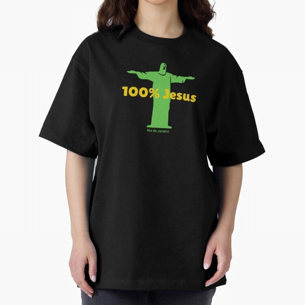 100% Jesus Christ the Redeemer Christian Brazilian Classic T-Shirt Bring Stadium Energy to FIFA World Cup 2026 for Fans of Messi, CR7 and Mbappe and England, France and Netherlands, Bringing Goal Celebration Energy, Supporter Heritage, Football