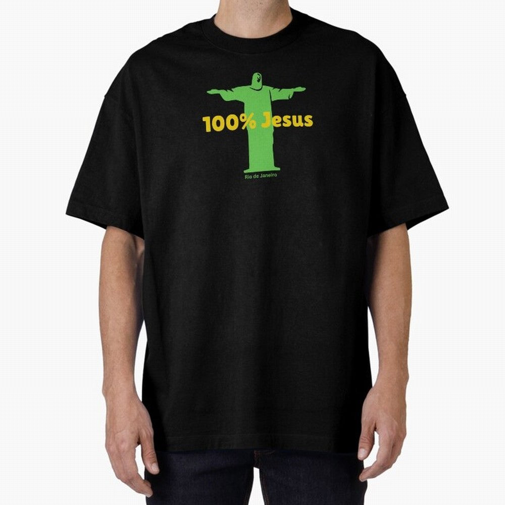 100% Jesus Christ the Redeemer Christian Brazilian Classic T-Shirt Bring Stadium Energy to FIFA World Cup 2026 for Fans of Messi, CR7 and Mbappe and England, France and Netherlands, Bringing Goal Celebration Energy, Supporter Heritage, Football