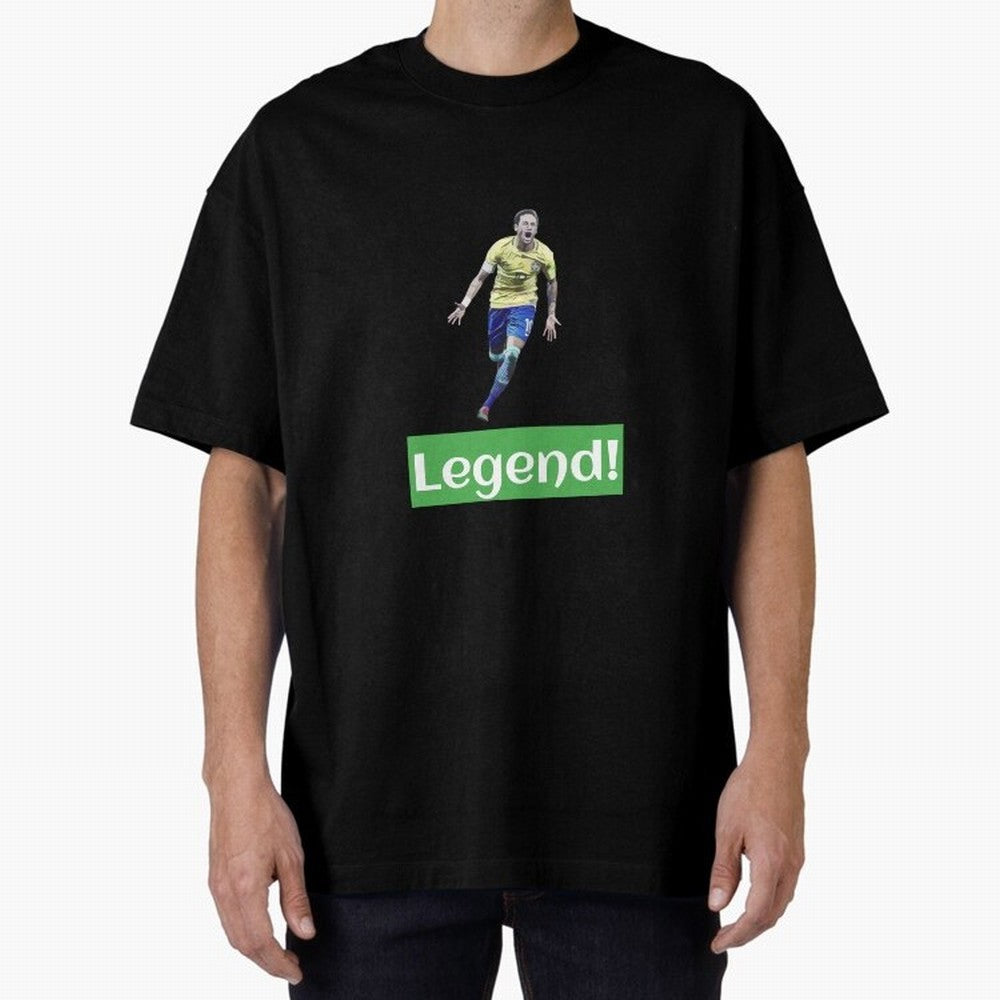 neymar art - neymar illustration T Shirt Oversized T-Shirt Celebrate Golden Goal Energy in FIFA World Cup 2026 for Fans of Messi, CR7 and Mbappe and Spain and Netherlands, Bringing Match Day Excitement, Supporter Culture, Golden Goals and Global