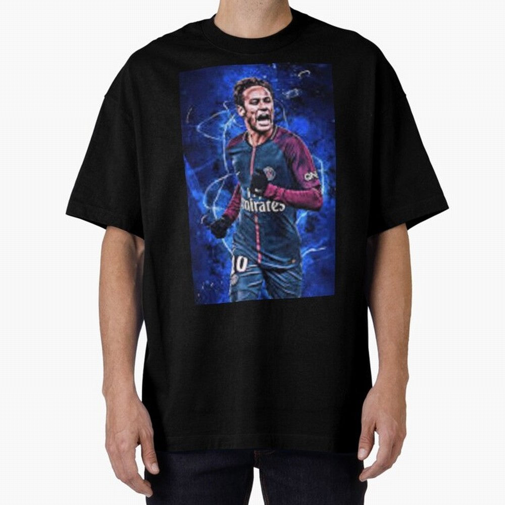 neymar jr art Oversized T-Shirt Celebrate Supporters United by FIFA World Cup 2026 Spirit, Connected to Germany, Haaland, Global Supporter Spirit, Legendary Goals, National Colors and Tournament Celebration; Ideal for Fans Who Follow Messi,