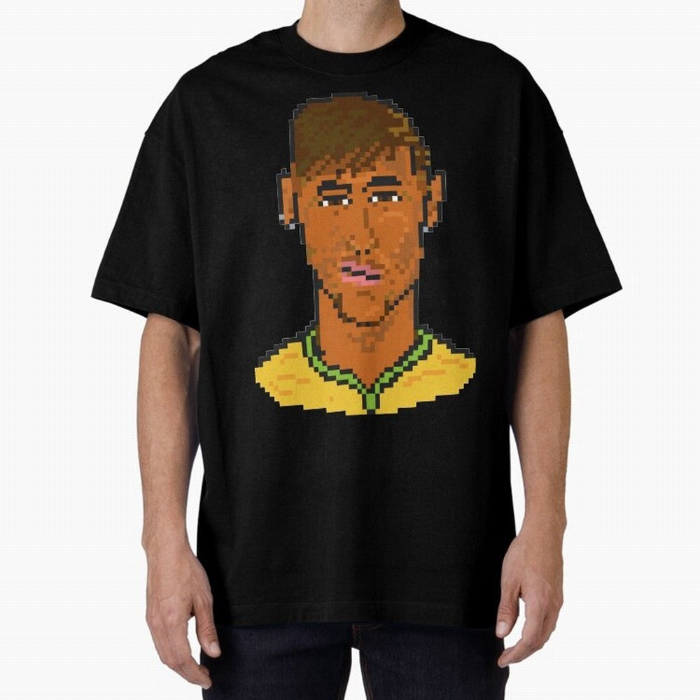 Neymar Jr Oversized T-Shirt Show Fan Pride Across FIFA World Cup 2026 USA Canada Mexico Spirit, Driven by England, Messi, Supporter Pride, Iconic Celebrations, Legendary Names and Global Match Day Energy; Great for Watch Parties, Sports Bars,