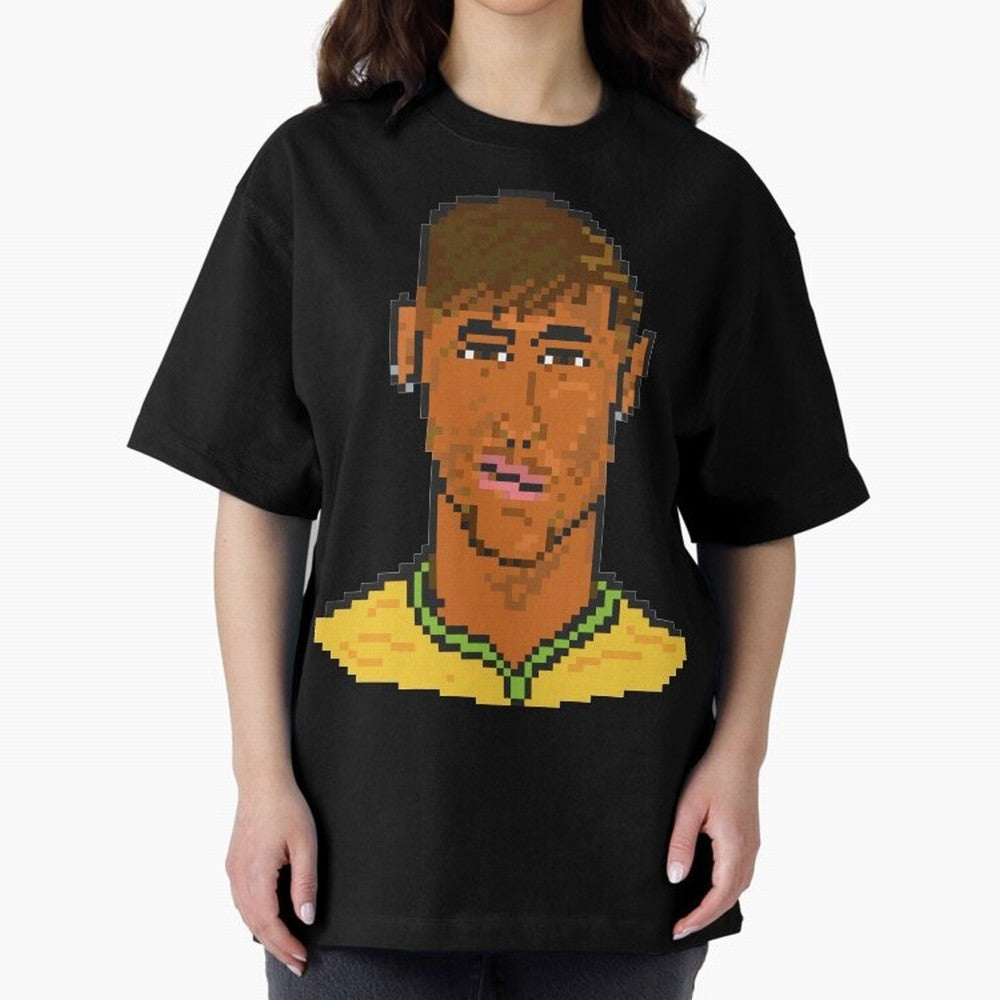 Neymar Jr Oversized T-Shirt Show Fan Pride Across FIFA World Cup 2026 USA Canada Mexico Spirit, Driven by England, Messi, Supporter Pride, Iconic Celebrations, Legendary Names and Global Match Day Energy; Great for Watch Parties, Sports Bars,