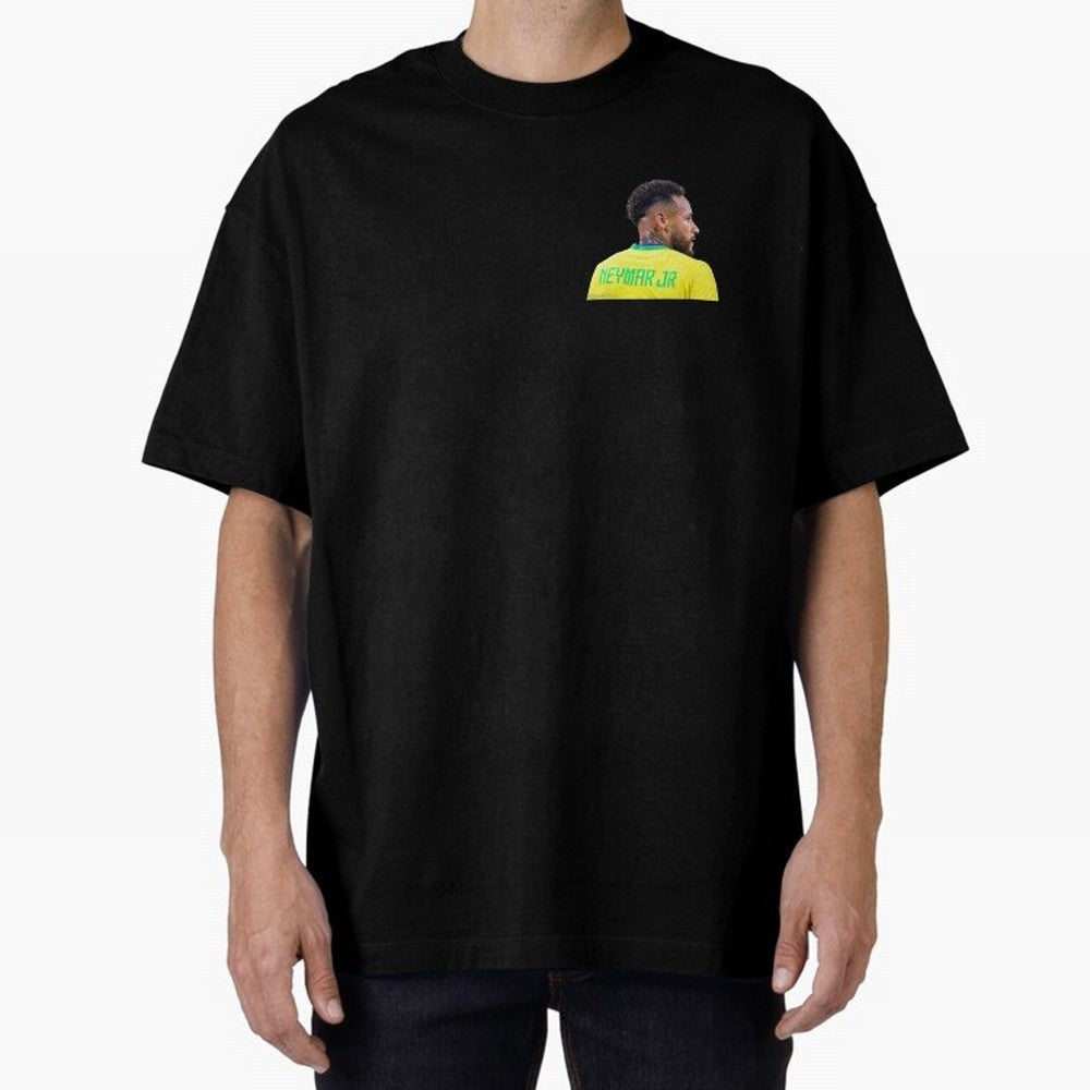 Neymar jr Oversized T-Shirt Relive the Noise and Pride of FIFA World Cup 2026 USA Canada Mexico for Fans of Messi, CR7 and Mbappe and England, France and Netherlands, Bringing Championship Spirit, Famous Goals, Roaring Crowds and International