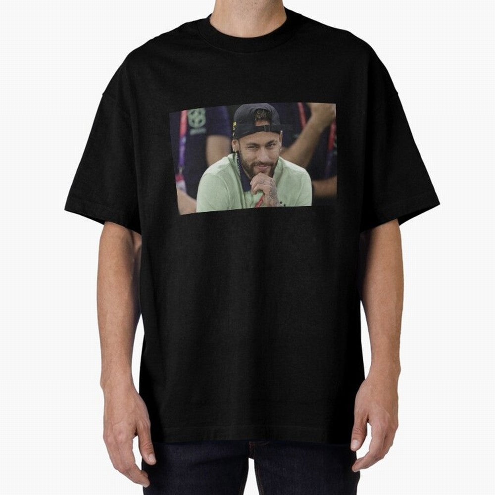 Neymar Jr Oversized T-Shirt Embrace Match Day Hype around FIFA World Cup 2026 USA Canada Mexico, Mbappe, England, France and Netherlands, Sports Nostalgia, International Competition, Famous Players and Unforgettable Victories; Great for Watch