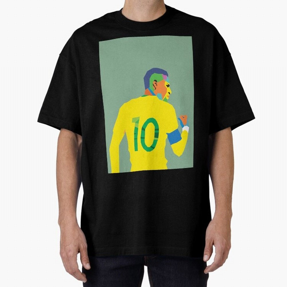 Neymar Jr Oversized T-Shirt Celebrate FIFA World Cup 2026 Spirit, Filled with Spain, Cristiano Ronaldo, Champion Mindset, Group Stage Buzz, Knockout Tension and Passionate Fan Culture; Ideal for Football Dads, Football Moms, Friends, Collectors and