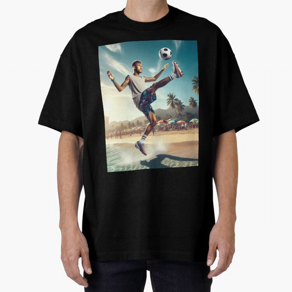 Neymar Junior Playing on Beach Classic T-Shirt Enjoy Match Day Hype around FIFA World Cup 2026 USA Canada Mexico, Messi, CR7 and Mbappe, Brazil, Portugal and Argentina, Classic Soccer Heritage, Championship Pressure, Fan Loyalty and International