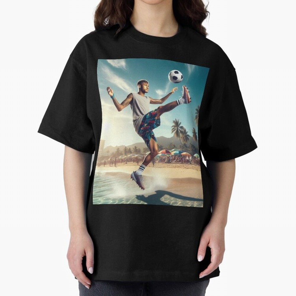 Neymar Junior Playing on Beach Classic T-Shirt Enjoy Match Day Hype around FIFA World Cup 2026 USA Canada Mexico, Messi, CR7 and Mbappe, Brazil, Portugal and Argentina, Classic Soccer Heritage, Championship Pressure, Fan Loyalty and International