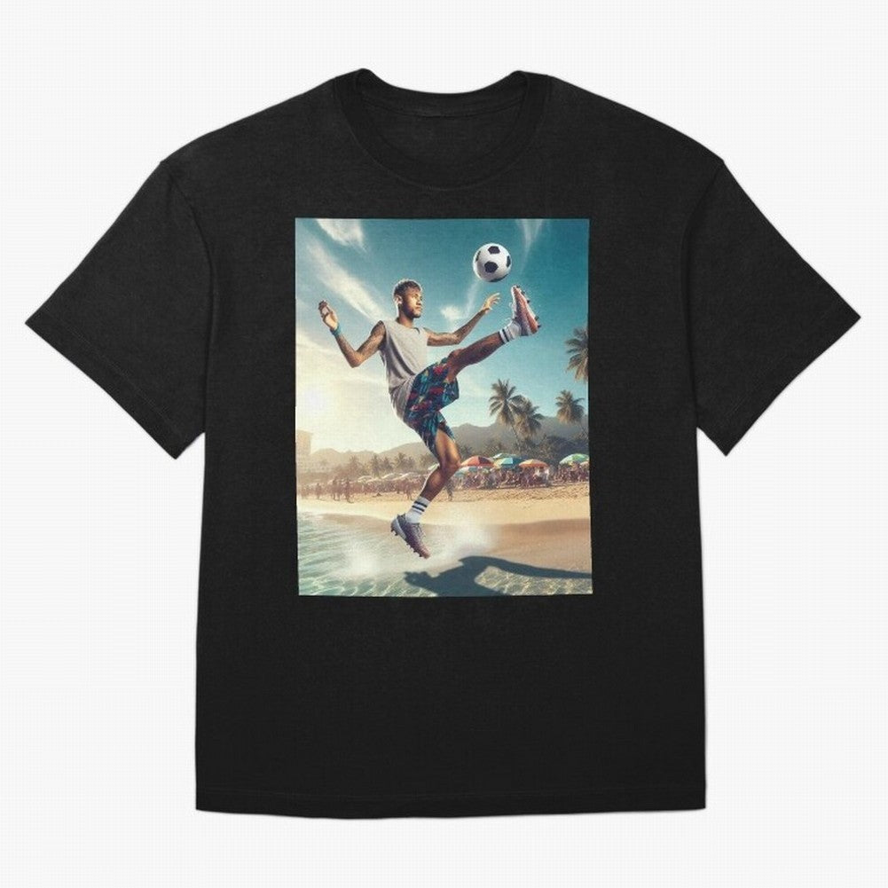 Neymar Junior Playing on Beach Classic T-Shirt Enjoy Match Day Hype around FIFA World Cup 2026 USA Canada Mexico, Messi, CR7 and Mbappe, Brazil, Portugal and Argentina, Classic Soccer Heritage, Championship Pressure, Fan Loyalty and International