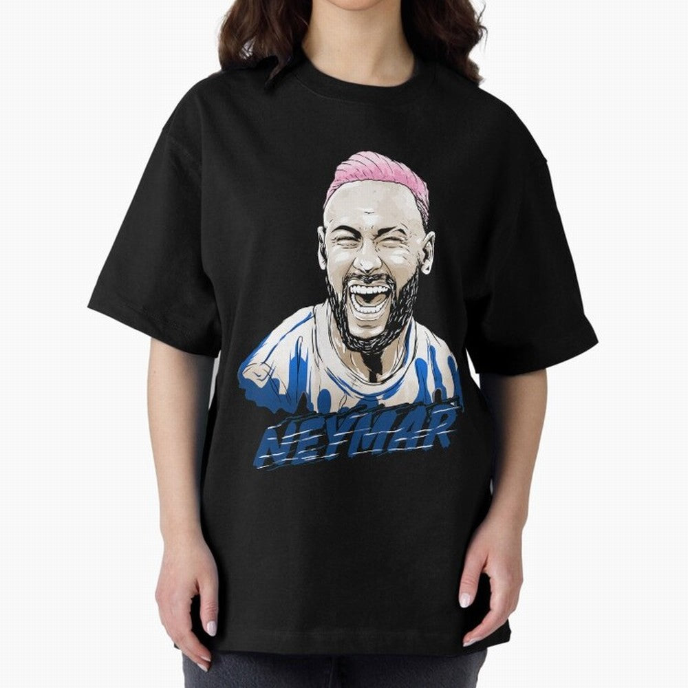 neymar superstar in paris Oversized T-Shirt Live the Energy of FIFA World Cup 2026 Group Stage Spirit, Connected to Germany, Messi, Neymar and Mbappe, Football History, Final Match Energy, Crowd Noise and Once in a Lifetime Moments; Created for