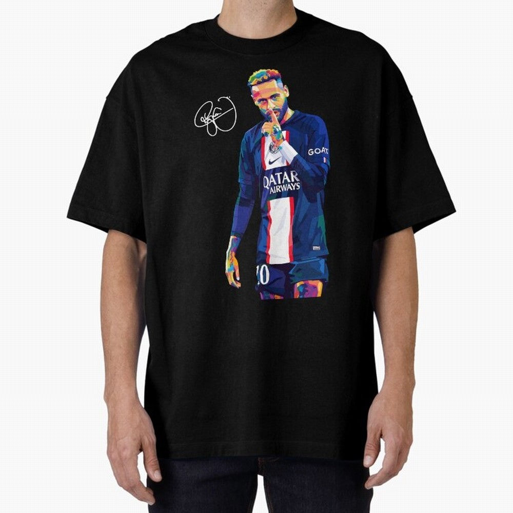 Neymar Jr Wpap Art Classic T-Shirt Bring International Match Energy to FIFA World Cup 2026 USA Canada Mexico Celebrating Messi and Cristiano Ronaldo, Argentina and Brazil Energy, Retro Football Energy, Iconic Rivalries, Trophy Chase Drama and