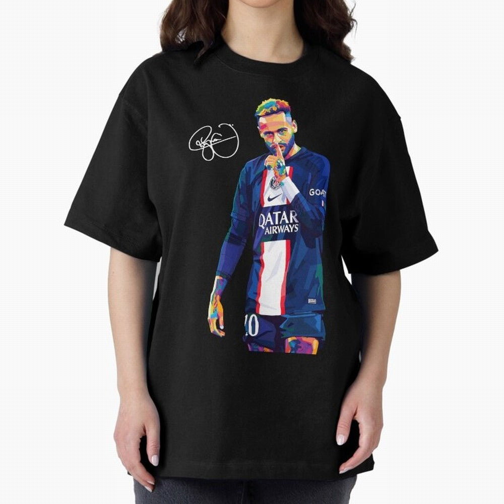 Neymar Jr Wpap Art Classic T-Shirt Bring International Match Energy to FIFA World Cup 2026 USA Canada Mexico Celebrating Messi and Cristiano Ronaldo, Argentina and Brazil Energy, Retro Football Energy, Iconic Rivalries, Trophy Chase Drama and