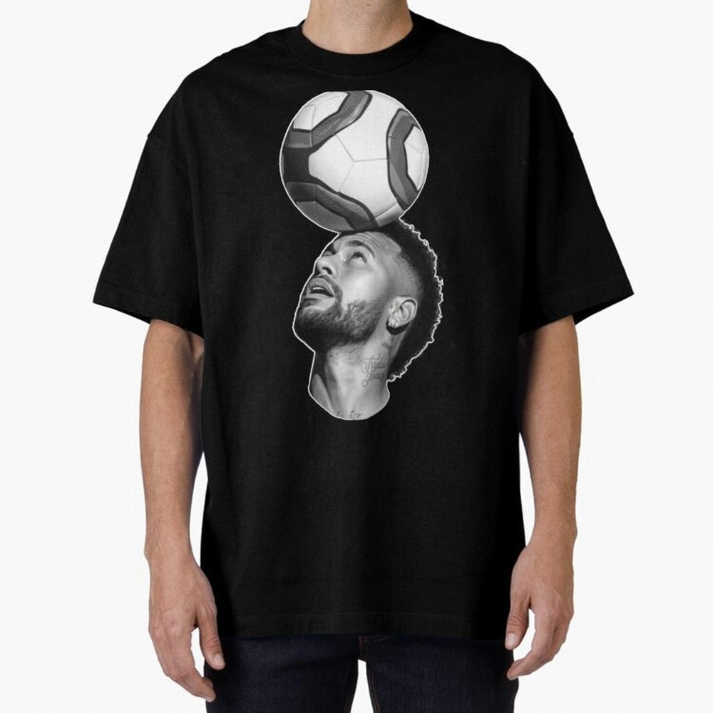 Neymar Jr. ¨C The Art of Balance Oversized T-Shirt Celebrate Unforgettable Nights in Match Day Hype around FIFA World Cup 2026 USA Canada Mexico, Cristiano Ronaldo, France and Portugal, Football History, Final Match Energy, Crowd Noise and Once in