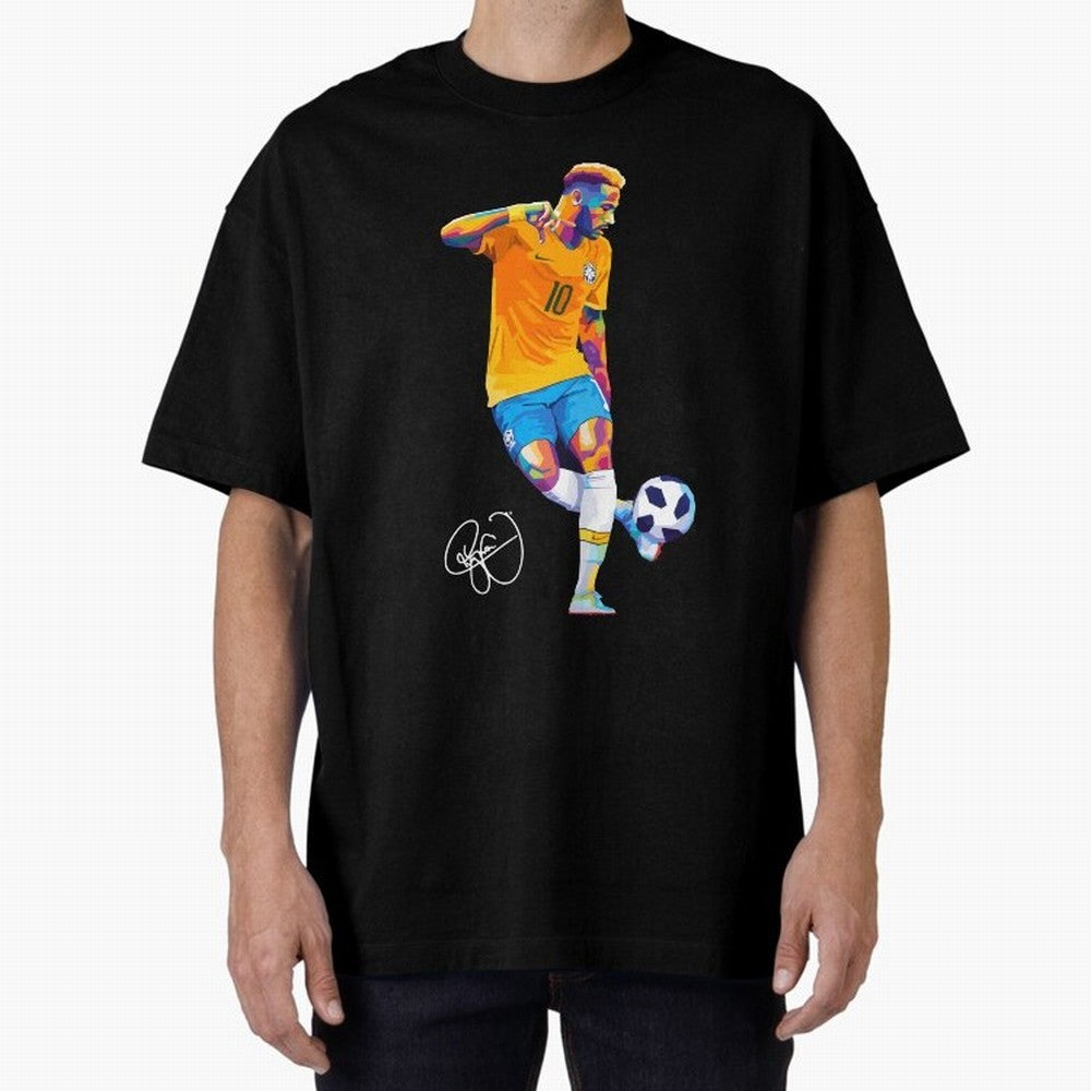 Neymar Jr Footballer Wpap Art Classic T-Shirt Spotlight Match Day Hype around FIFA World Cup 2026 Group Stage, Cristiano Ronaldo, Haaland and CR7, England and Germany, Football Passion, Legendary Performances, Festival Vibes and Supporter