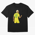 Neymar Jr in Yellow Glory Sticker Oversized T-Shirt Celebrate Fan Culture around FIFA World Cup 2026 USA Canada Mexico Spirit, Capturing France and Portugal, Messi, Stadium Memories, Football Loyalty, International Chants and Championship