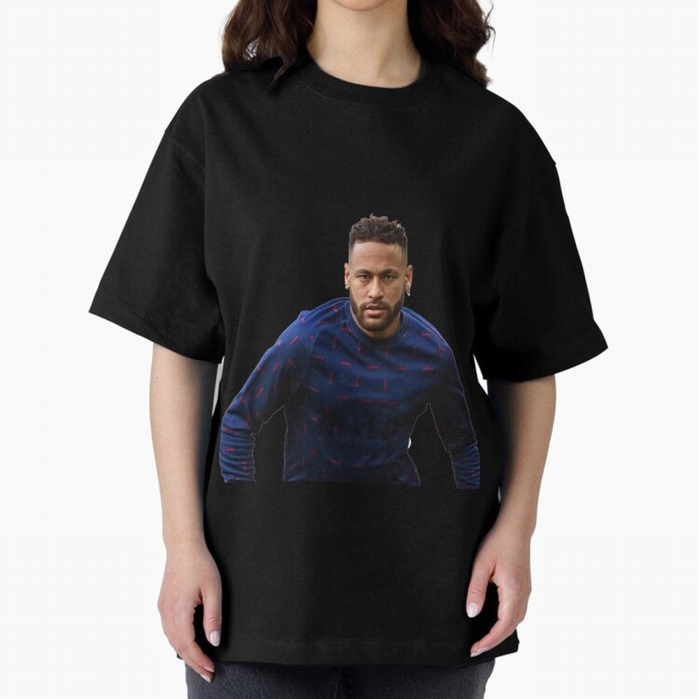 Neymar Junior Sticker Oversized T-Shirt Show Up for the Glory of FIFA World Cup 2026 USA Canada Mexico for Fans of Messi and England, France and Netherlands, Bringing Global Supporter Spirit, Legendary Goals, National Colors and Tournament