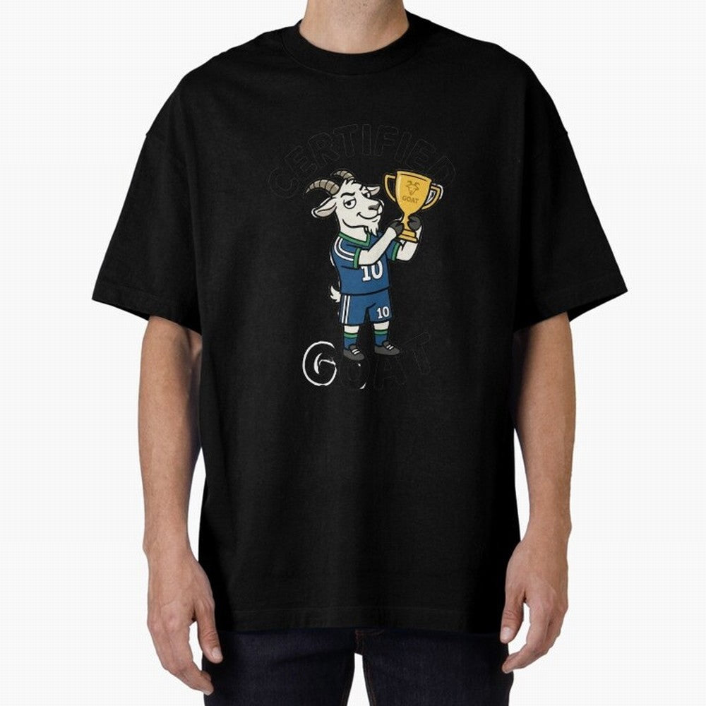 Certified G.O.A.T Classic T-Shirt Join the Global Buzz around FIFA World Cup 2026 for Fans of CR7 and Argentina, France and Brazil, Bringing Retro Football Energy, Iconic Rivalries, Trophy Chase Drama and Stadium Atmosphere; Great for Supporters