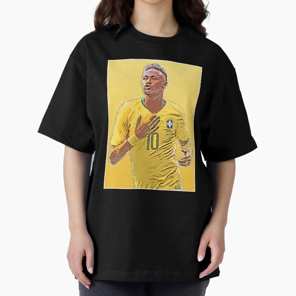 Neymar Oversized T-Shirt Follow Every Goal of the FIFA World Cup 2026 USA Canada Mexico Journey through Messi, Neymar and Mbappe Highlights, Brazil, Portugal and Argentina Pride, Match Day Excitement, Supporter Culture, Golden Goals and Global