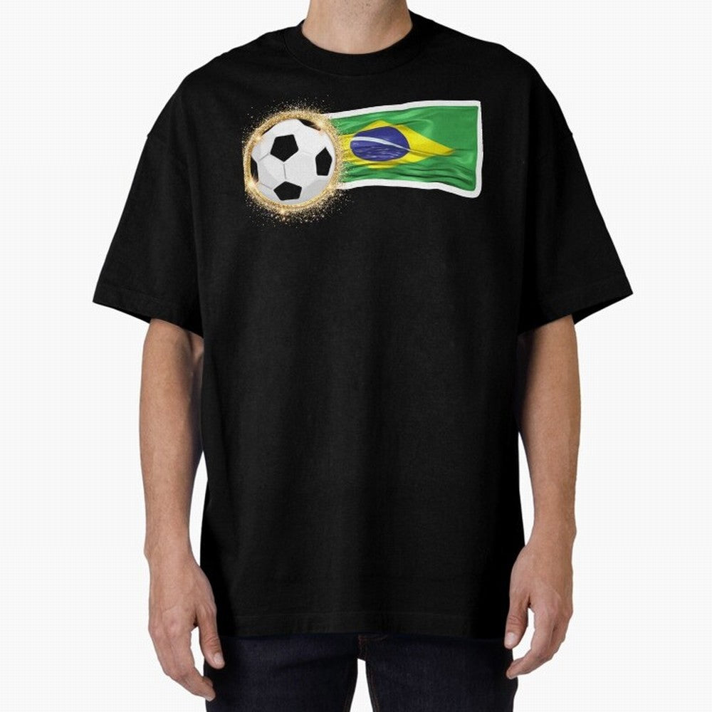 BRAZIL - BRAZILIAN FOOTBALL STICKER Classic T-Shirt Carry National Pride through Global Football Passion for FIFA World Cup 2026, Centered on Messi, CR7 and Mbappe, Germany, Retro Football Energy, Iconic Rivalries, Trophy Chase Drama and Stadium