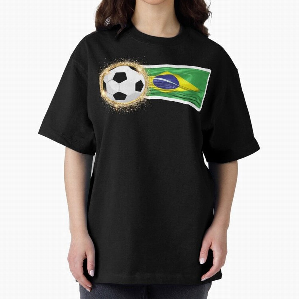 BRAZIL - BRAZILIAN FOOTBALL STICKER Classic T-Shirt Carry National Pride through Global Football Passion for FIFA World Cup 2026, Centered on Messi, CR7 and Mbappe, Germany, Retro Football Energy, Iconic Rivalries, Trophy Chase Drama and Stadium