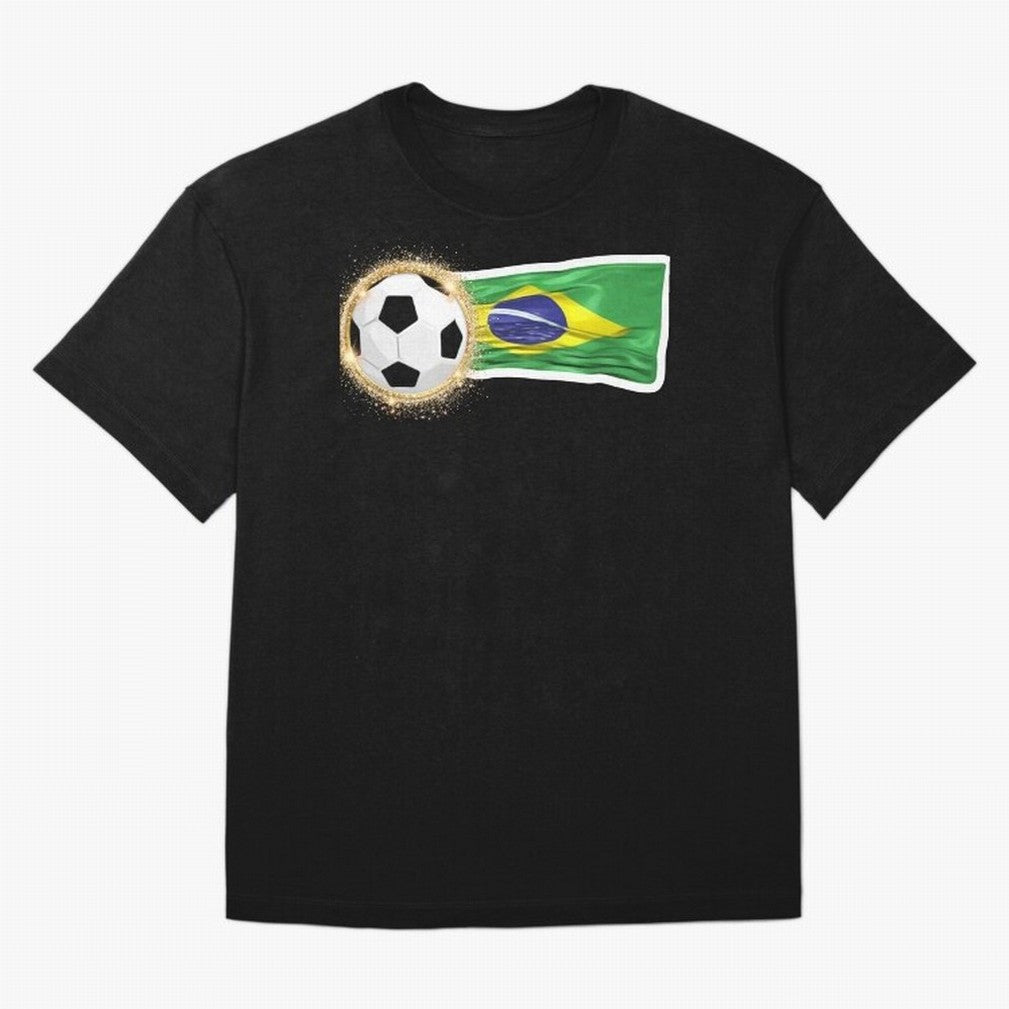 BRAZIL - BRAZILIAN FOOTBALL STICKER Classic T-Shirt Carry National Pride through Global Football Passion for FIFA World Cup 2026, Centered on Messi, CR7 and Mbappe, Germany, Retro Football Energy, Iconic Rivalries, Trophy Chase Drama and Stadium