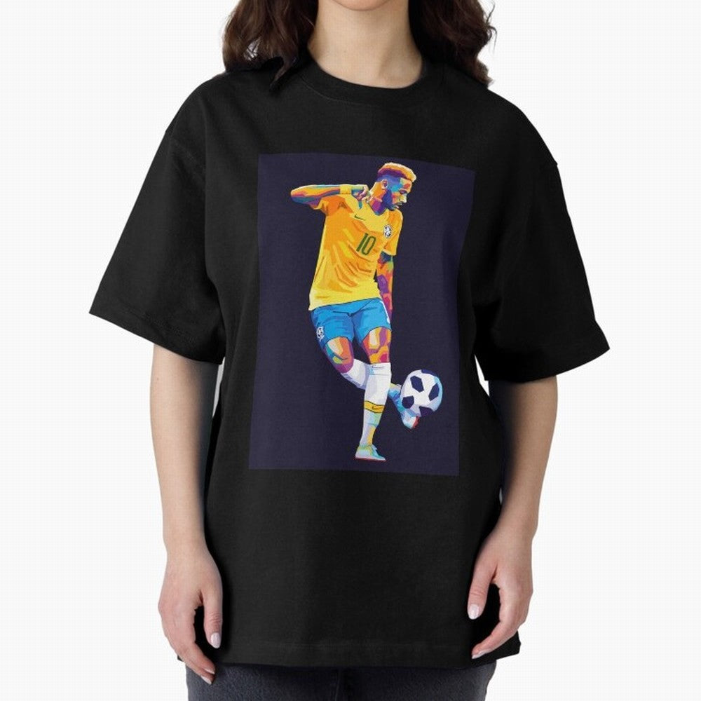 Neymar Jr Wpap pop art Oversized T-Shirt Embrace FIFA World Cup 2026 Group Stage Spirit, Filled with England, Cristiano Ronaldo, Football History, Final Match Energy, Crowd Noise and Once in a Lifetime Moments; Built for Supporters Chasing Trophy