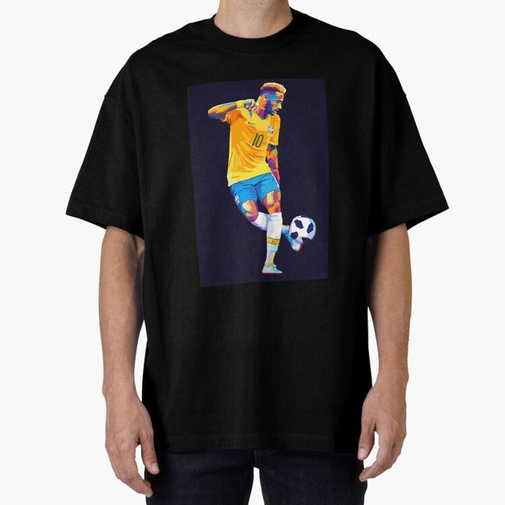 Neymar Jr Wpap pop art Oversized T-Shirt Embrace FIFA World Cup 2026 Group Stage Spirit, Filled with England, Cristiano Ronaldo, Football History, Final Match Energy, Crowd Noise and Once in a Lifetime Moments; Built for Supporters Chasing Trophy
