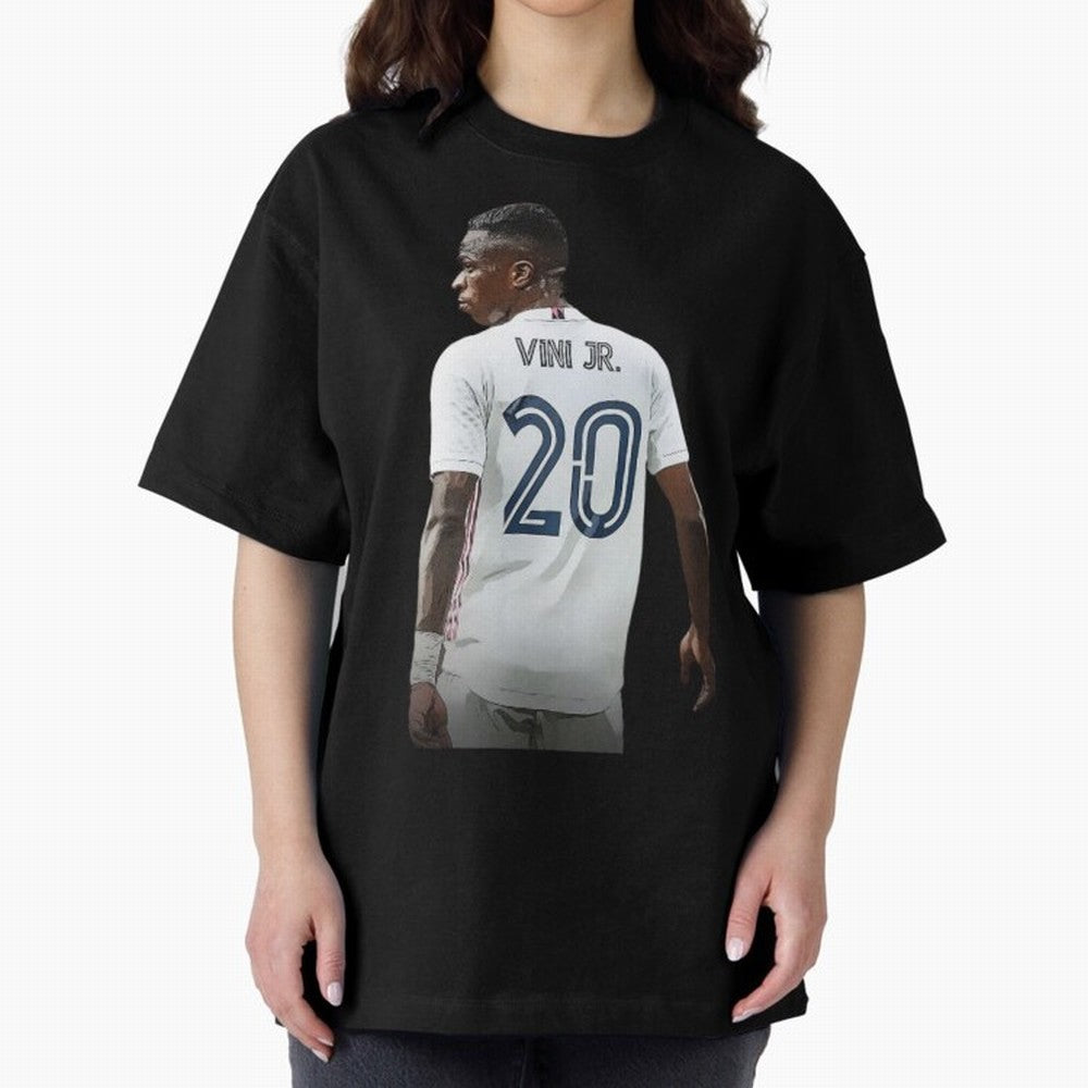 Vinicius Jr 20 - Madrid Classic T-Shirt Celebrate the Magic of the FIFA World Cup 2026 Group Stage Journey through Messi and Cristiano Ronaldo Highlights, Argentina, France and Brazil Pride, Championship Spirit, Famous Goals, Roaring Crowds and