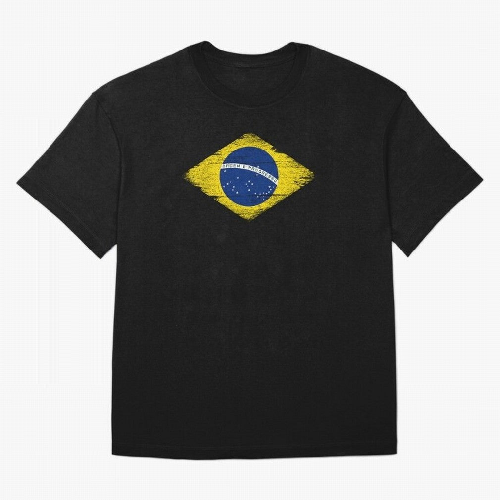 Brazil Flag Design Oversized T-Shirt Bring World Football Passion into Global Football Passion for FIFA World Cup 2026 Group Stage, Featuring Mbappe and Neymar, Argentina and Brazil, Classic Soccer Heritage, Championship Pressure, Fan Loyalty and