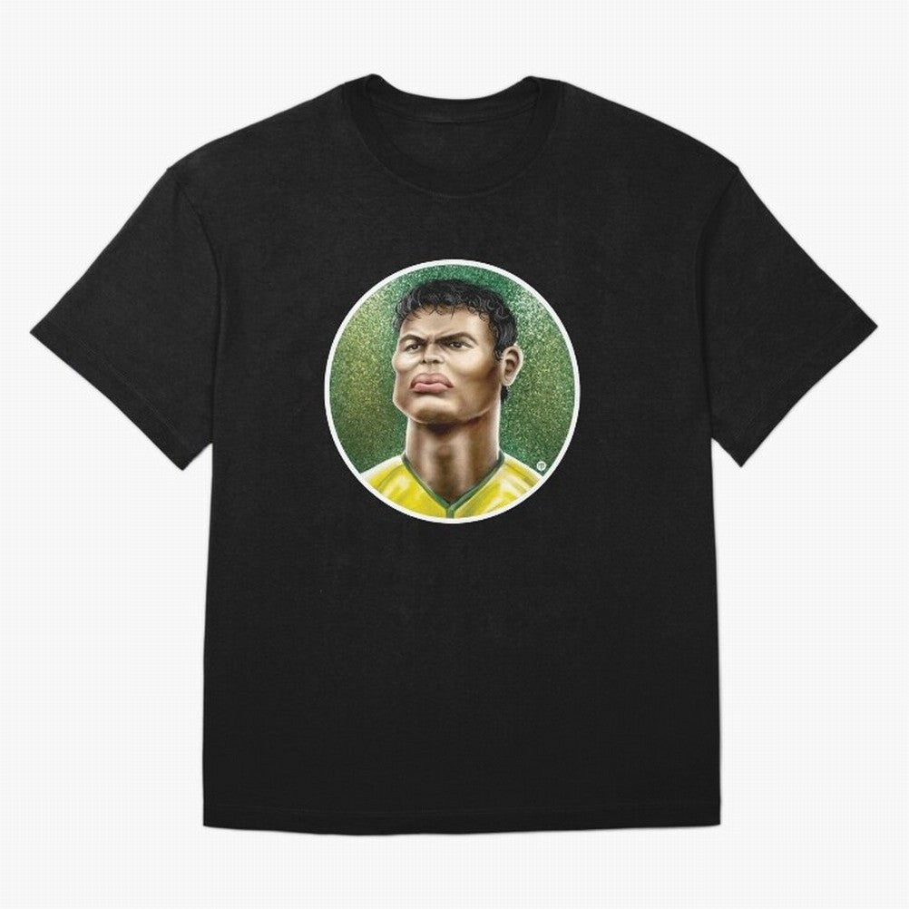 Footballicature : Thiago Silva Classic T-Shirt Celebrate Football Dreams Across Match Day Hype around FIFA World Cup 2026 Group Stage, Neymar, Portugal, Fan Favorite Moments, National Team Passion, Big Match Drama and Soccer History; Made for