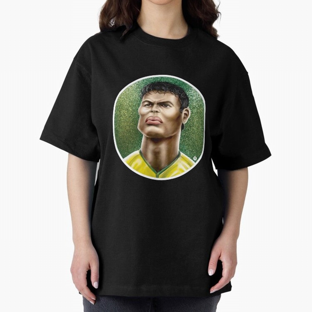 Footballicature : Thiago Silva Classic T-Shirt Celebrate Football Dreams Across Match Day Hype around FIFA World Cup 2026 Group Stage, Neymar, Portugal, Fan Favorite Moments, National Team Passion, Big Match Drama and Soccer History; Made for