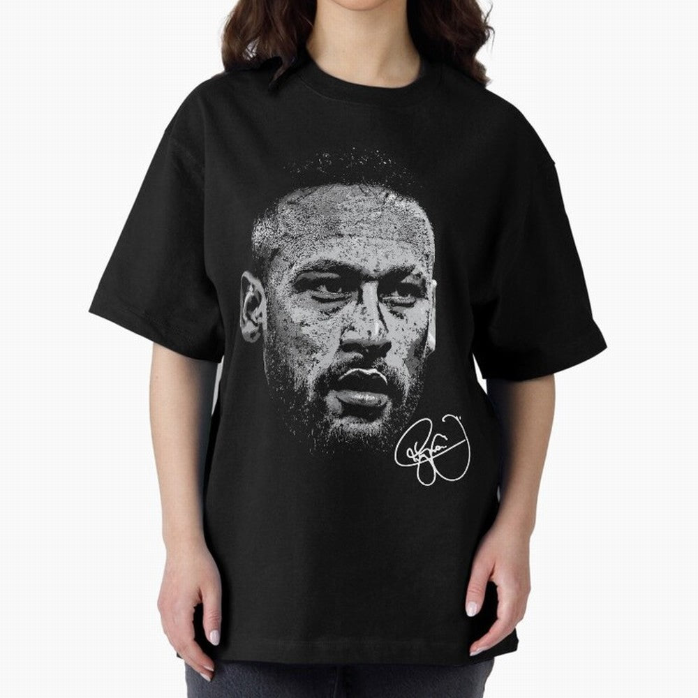 Neymar Signed Oversized T-Shirt Honor Football Greatness during FIFA World Cup 2026 with Cristiano Ronaldo, Haaland and CR7, Brazil Energy, Football History, Final Match Energy, Crowd Noise and Once in a Lifetime Moments; Ideal for Fans Who Follow