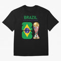 World Cup 2026, IMG 018, BRAZIL 002 Oversized T-Shirt Bring Trophy Dreams to the FIFA World Cup 2026 USA Canada Mexico Journey through Cristiano Ronaldo, Haaland and CR7 Highlights, England Pride, Worldwide Fan Energy, Dramatic Goals, Stadium