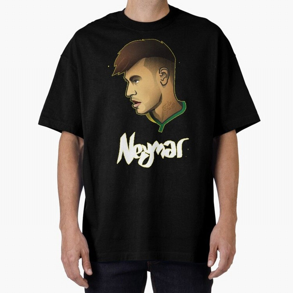 Neymar jr Team Brazil Oversized T-Shirt Relive the Noise and Pride of the FIFA World Cup 2026 USA Canada Mexico Journey through Neymar, Haaland and Cristiano Ronaldo Highlights, England Pride, Stadium Memories, Football Loyalty, International