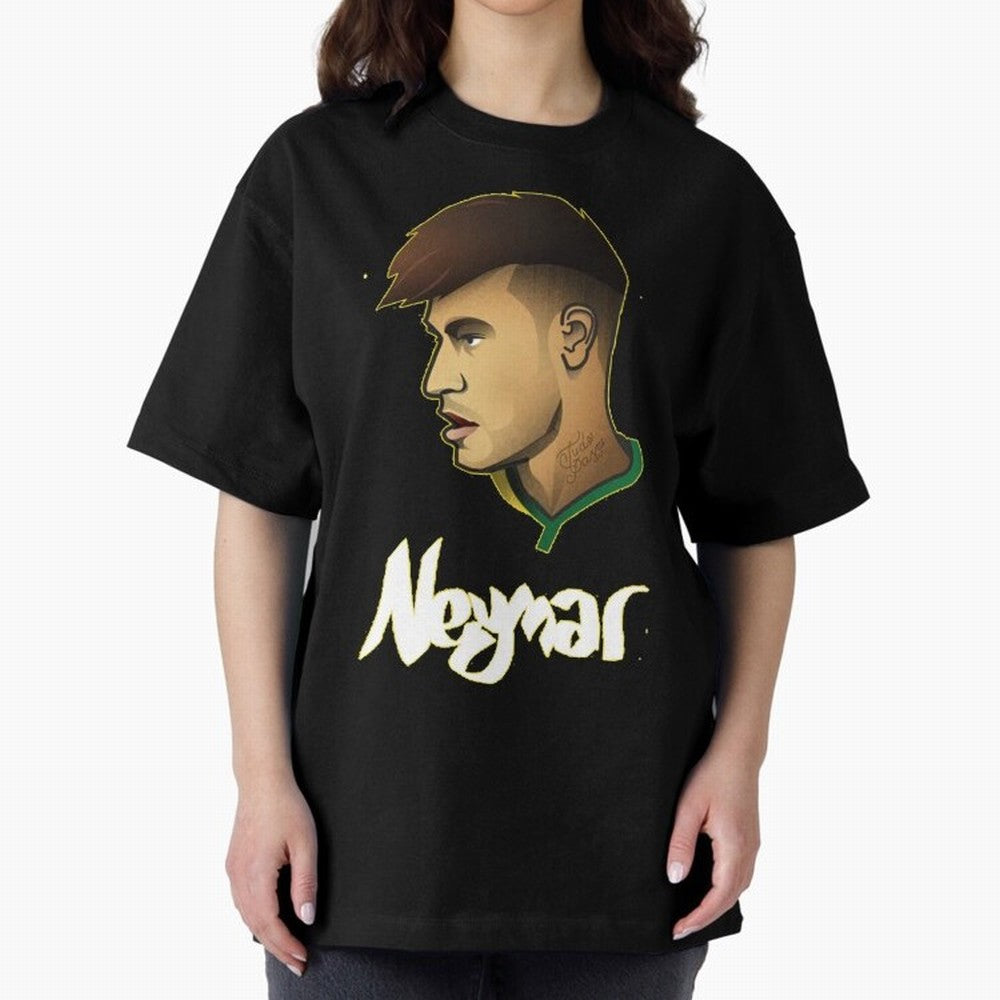 Neymar jr Team Brazil Oversized T-Shirt Relive the Noise and Pride of the FIFA World Cup 2026 USA Canada Mexico Journey through Neymar, Haaland and Cristiano Ronaldo Highlights, England Pride, Stadium Memories, Football Loyalty, International