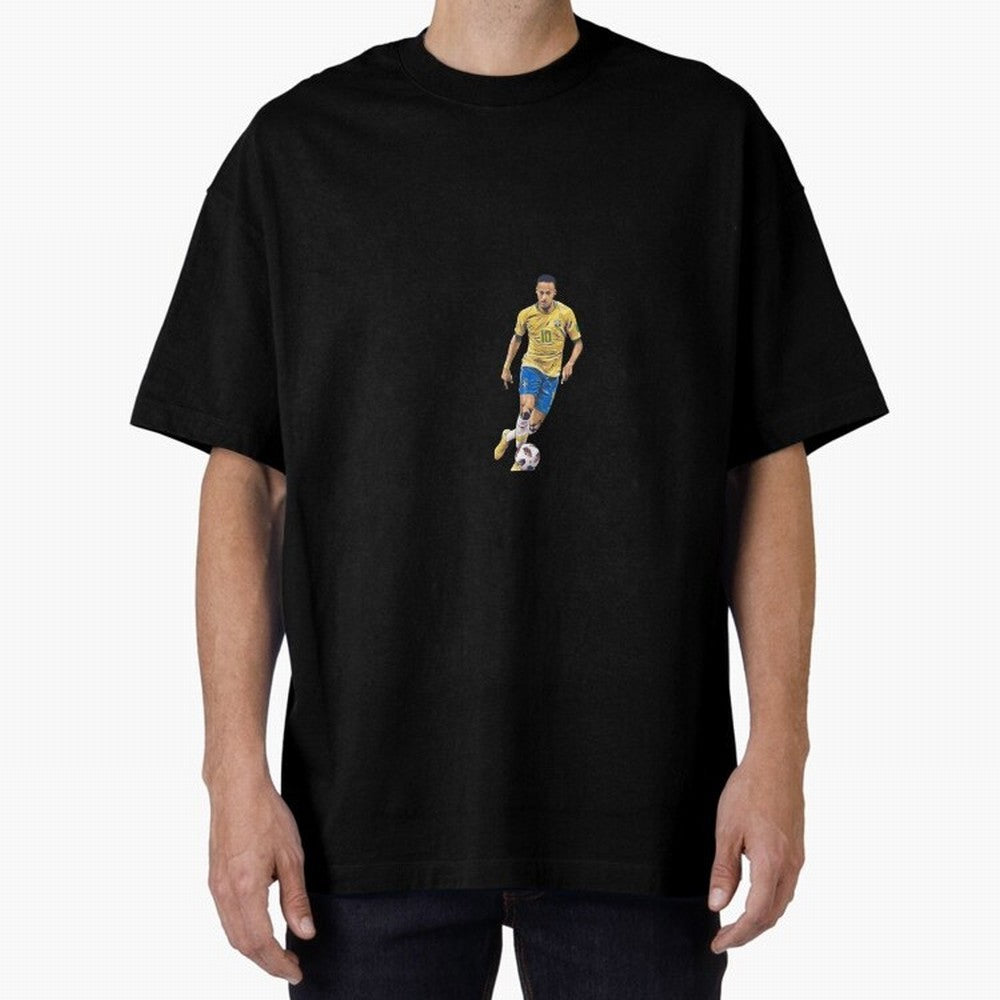 Brazilian Football Player Oversized T-Shirt Keep the Match Day Mood of FIFA World Cup 2026 Spirit, Filled with Portugal, Spain and Germany, Cristiano Ronaldo, Haaland and CR7, Game Day Rituals, Football Legends, Country Pride and the Road to the